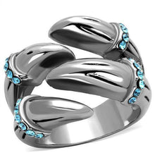 Load image into Gallery viewer, Anillos Para Mujer Color Plata de 316L Acero Inoxidable Piedra de Crystal en Zafiro Jesi - Jewelry Store by Erik Rayo
