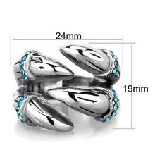 Load image into Gallery viewer, Anillos Para Mujer Color Plata de 316L Acero Inoxidable Piedra de Crystal en Zafiro Jesi - Jewelry Store by Erik Rayo
