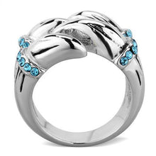 Load image into Gallery viewer, Anillos Para Mujer Color Plata de 316L Acero Inoxidable Piedra de Crystal en Zafiro Jesi - Jewelry Store by Erik Rayo
