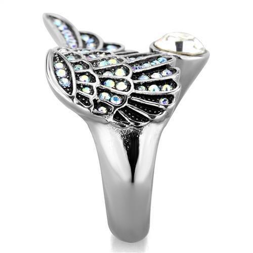 Anillos Para Mujer Color Plata de 316L Acero Inoxidable Piedra de Crystal - Jewelry Store by Erik Rayo