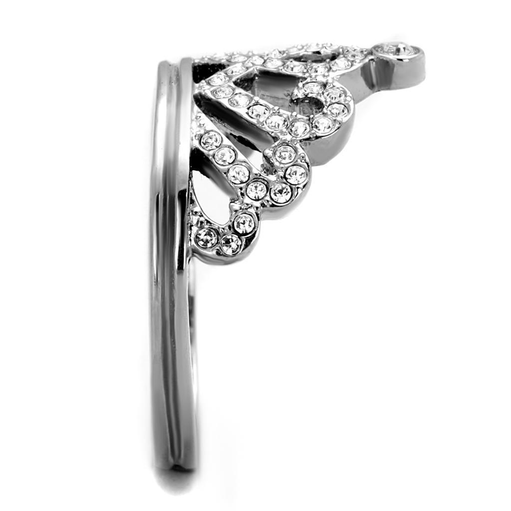 Anillos Para Mujer Color Plata de 316L Acero Inoxidable Piedra de Crystal Matera - Jewelry Store by Erik Rayo