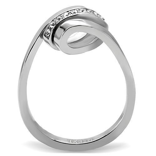 Anillos Para Mujer Color Plata de 316L Acero Inoxidable Piedra de Crystal Ortona - Jewelry Store by Erik Rayo