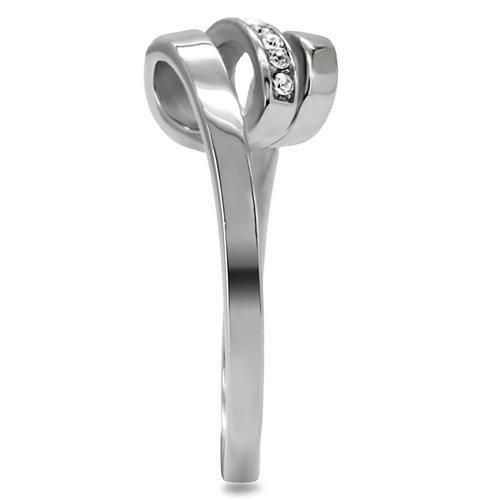 Anillos Para Mujer Color Plata de 316L Acero Inoxidable Piedra de Crystal Ortona - Jewelry Store by Erik Rayo