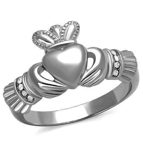 Anillos Para Mujer Color Plata de 316L Acero Inoxidable Piedra de Crystal Valentia - Jewelry Store by Erik Rayo