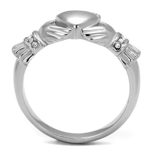 Anillos Para Mujer Color Plata de 316L Acero Inoxidable Piedra de Crystal Valentia - Jewelry Store by Erik Rayo