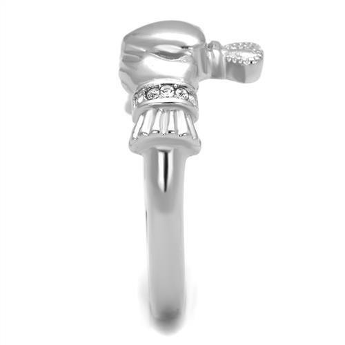 Anillos Para Mujer Color Plata de 316L Acero Inoxidable Piedra de Crystal Valentia - Jewelry Store by Erik Rayo