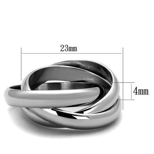 Anillos Para Mujer Color Plata de 316L Acero Inoxidable Siena - Jewelry Store by Erik Rayo