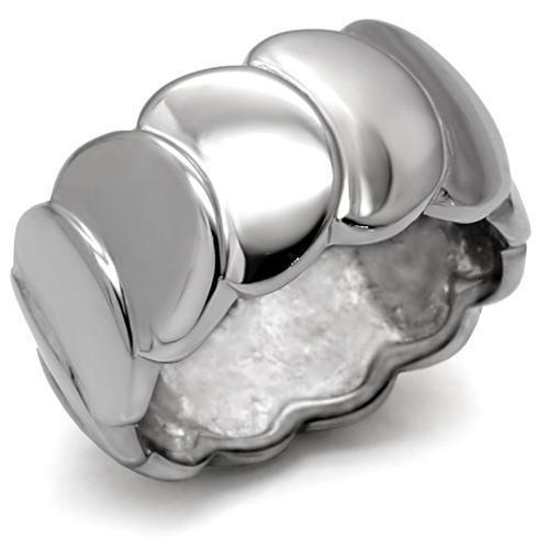 Anillos Para Mujer Color Plata de 316L Acero Inoxidable Sin Piedra TK049 - Jewelry Store by Erik Rayo