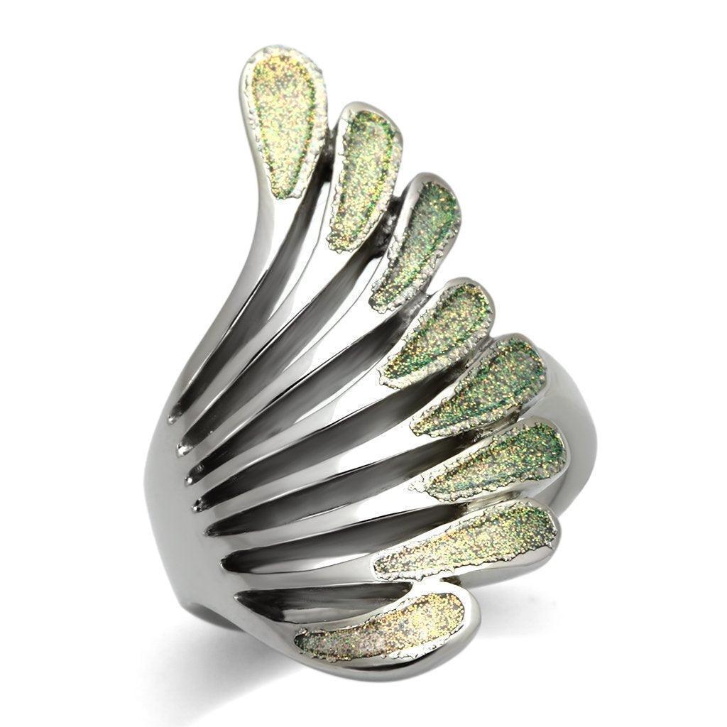 Anillos Para Mujer Color Plata de 316L Acero Inoxidable Sin Piedra TK1001 - Jewelry Store by Erik Rayo