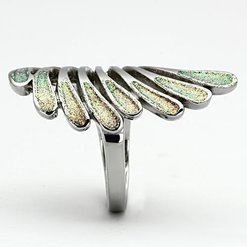 Anillos Para Mujer Color Plata de 316L Acero Inoxidable Sin Piedra TK1001 - Jewelry Store by Erik Rayo
