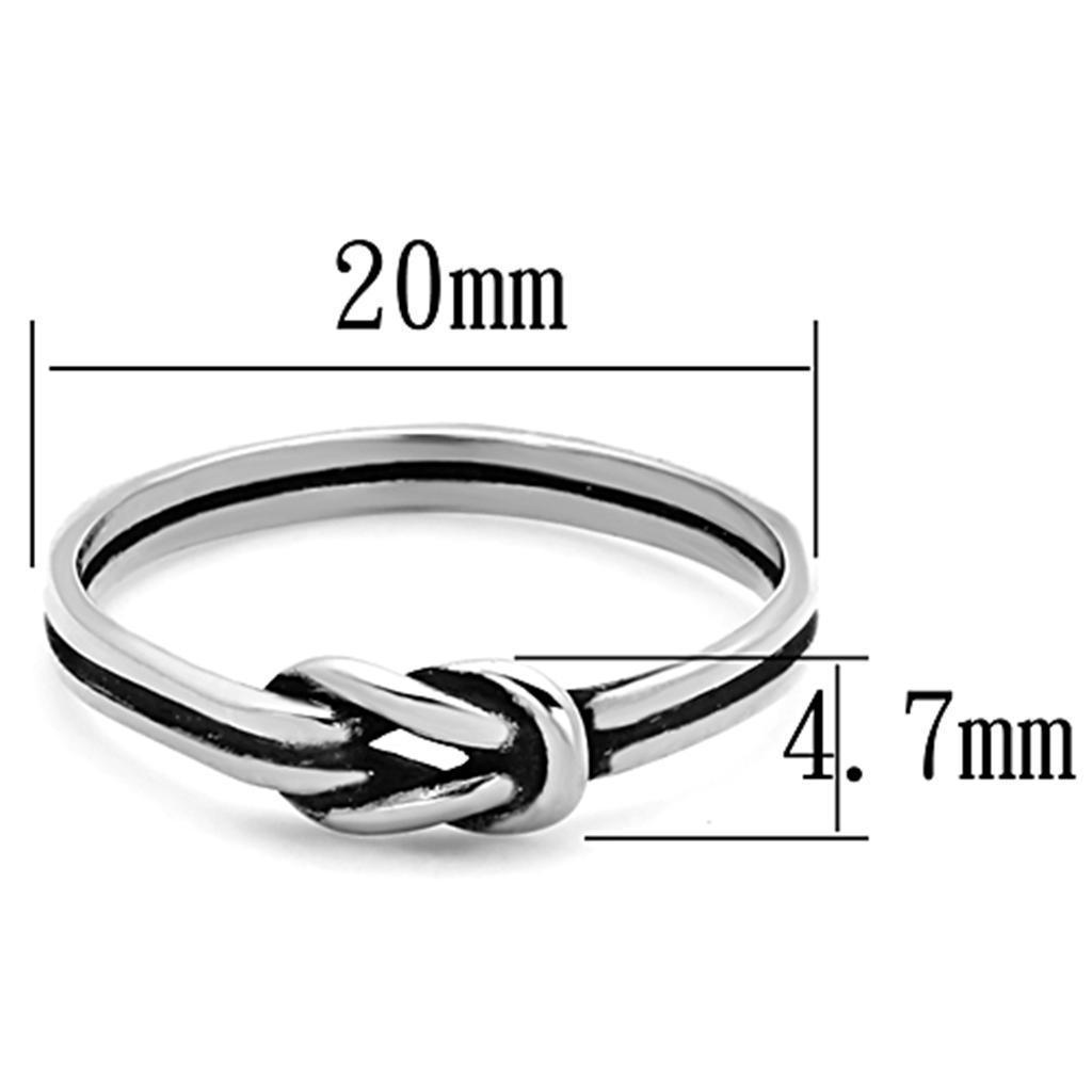 Anillos Para Mujer Color Plata de 316L Acero Inoxidable Sin Piedra TK1239 - Jewelry Store by Erik Rayo