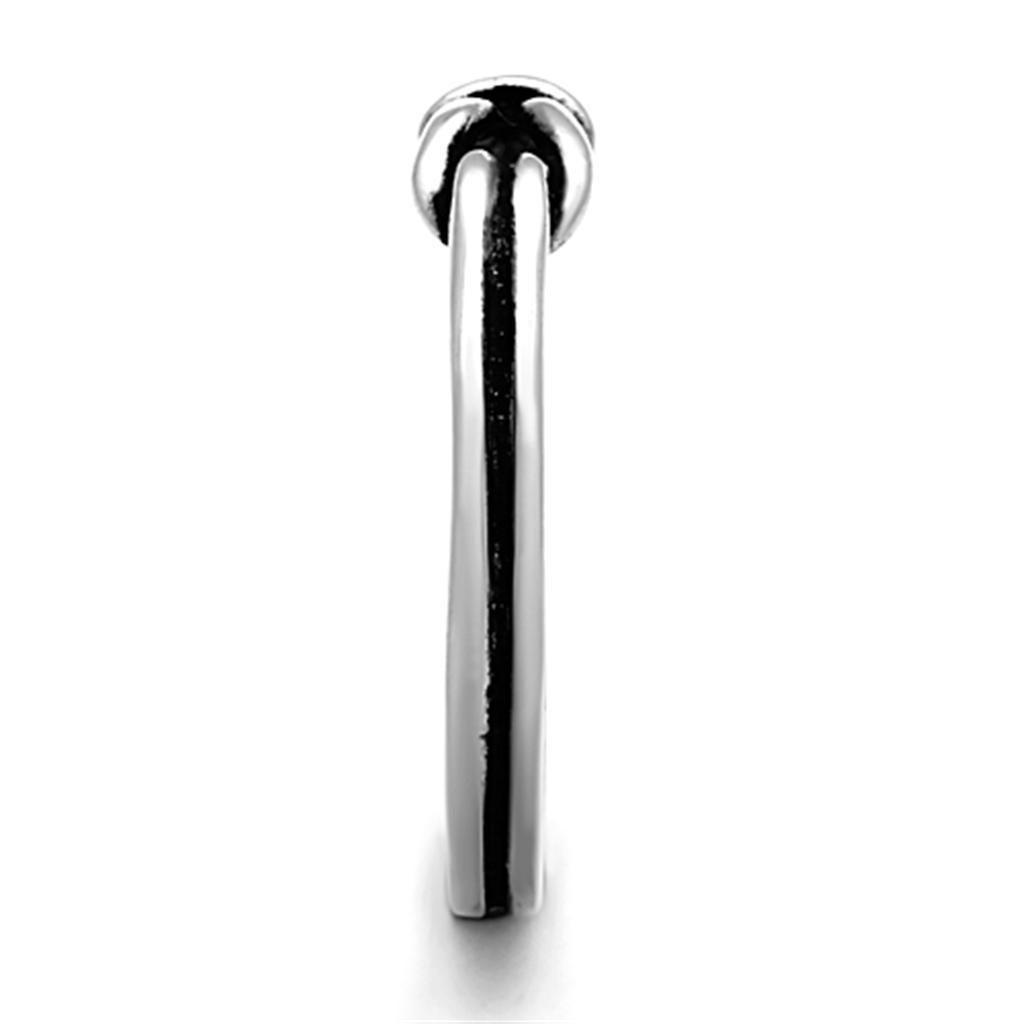 Anillos Para Mujer Color Plata de 316L Acero Inoxidable Sin Piedra TK1239 - Jewelry Store by Erik Rayo