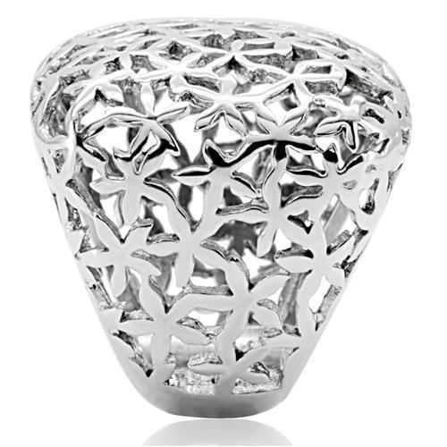 Anillos Para Mujer Color Plata de 316L Acero Inoxidable Sin Piedra TK133 - Jewelry Store by Erik Rayo