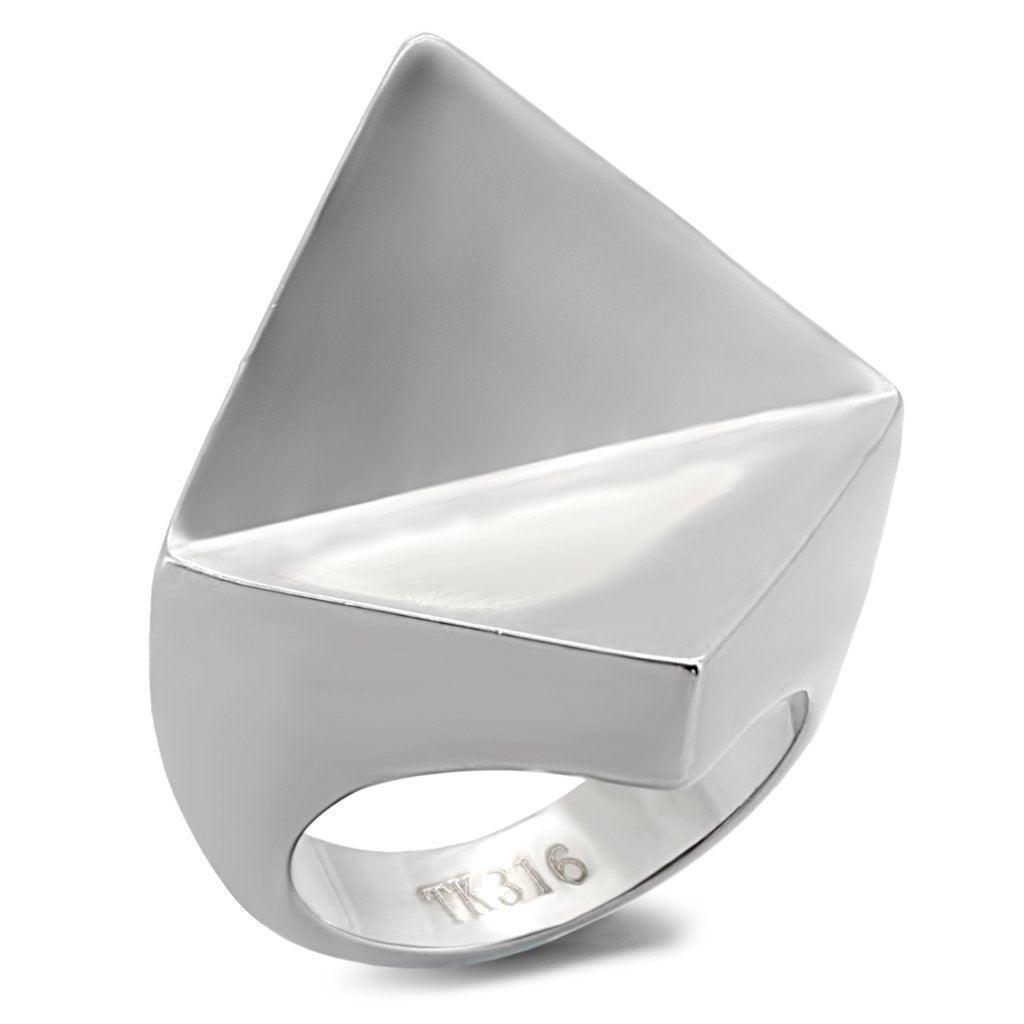 Anillos Para Mujer Color Plata de 316L Acero Inoxidable Sin Piedra TK136 - Jewelry Store by Erik Rayo