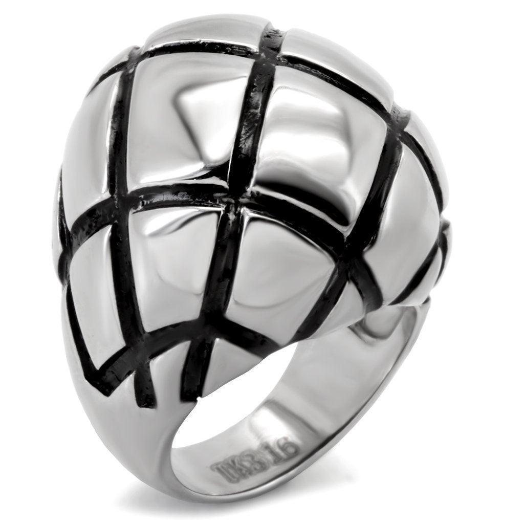 Anillos Para Mujer Color Plata de 316L Acero Inoxidable Sin Piedra TK139 - Jewelry Store by Erik Rayo