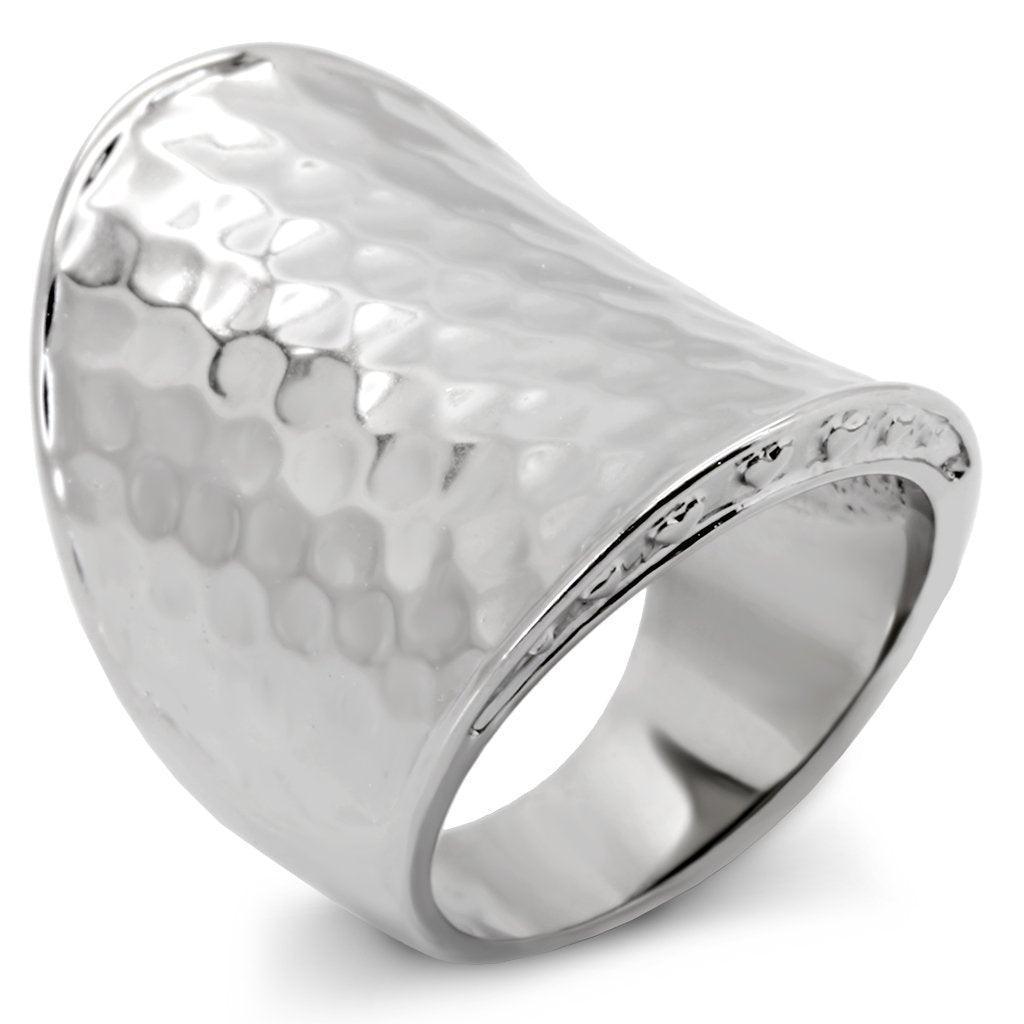 Anillos Para Mujer Color Plata de 316L Acero Inoxidable Sin Piedra TK140 - Jewelry Store by Erik Rayo