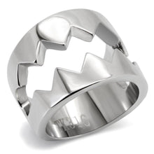 Load image into Gallery viewer, Anillos Para Mujer Color Plata de 316L Acero Inoxidable Sin Piedra TK143 - Jewelry Store by Erik Rayo
