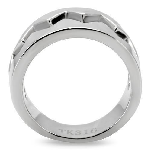 Anillos Para Mujer Color Plata de 316L Acero Inoxidable Sin Piedra TK143 - Jewelry Store by Erik Rayo