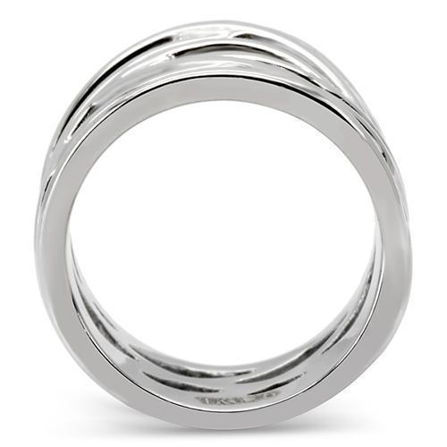 Anillos Para Mujer Color Plata de 316L Acero Inoxidable Sin Piedra TK144 - Jewelry Store by Erik Rayo