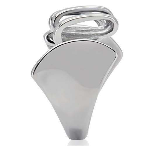 Anillos Para Mujer Color Plata de 316L Acero Inoxidable Sin Piedra TK145 - Jewelry Store by Erik Rayo