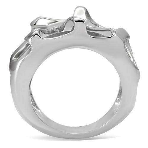 Anillos Para Mujer Color Plata de 316L Acero Inoxidable Sin Piedra TK146 - Jewelry Store by Erik Rayo