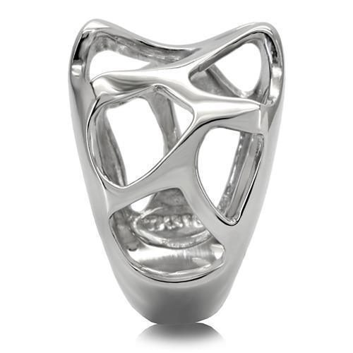 Anillos Para Mujer Color Plata de 316L Acero Inoxidable Sin Piedra TK146 - Jewelry Store by Erik Rayo