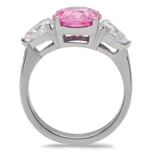 Anillos Para Mujer Color Plata y Rosa de 316L Acero Inoxidable Color Rosa Vittorio - Jewelry Store by Erik Rayo