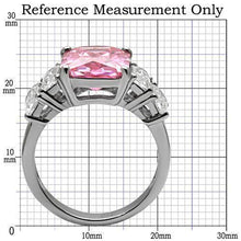 Load image into Gallery viewer, Anillos Para Mujer Color Plata y Rosa de 316L Acero Inoxidable con Diamante Zirconia Cubica Rosa TK088 - Jewelry Store by Erik Rayo
