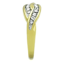 Load image into Gallery viewer, Anillos Para Mujer Dos Tonos de 316L Acero Inoxidable con Diamante Zirconia Cubica TK1704 - Jewelry Store by Erik Rayo
