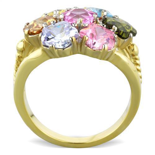 Anillos Para Mujer Dos Tonos de 316L Acero Inoxidable K1791 - Jewelry Store by Erik Rayo