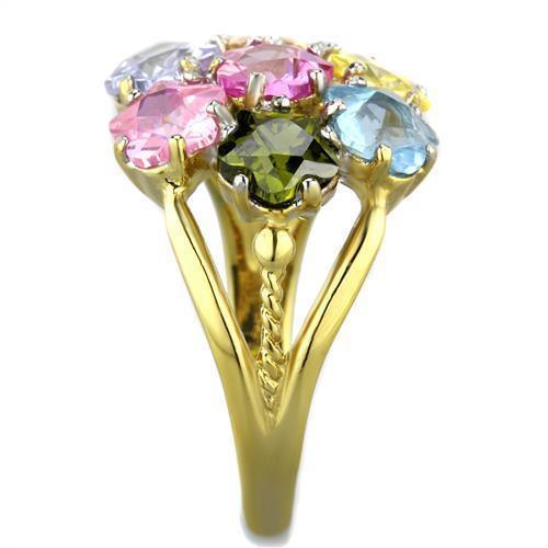 Anillos Para Mujer Dos Tonos de 316L Acero Inoxidable K1791 - Jewelry Store by Erik Rayo
