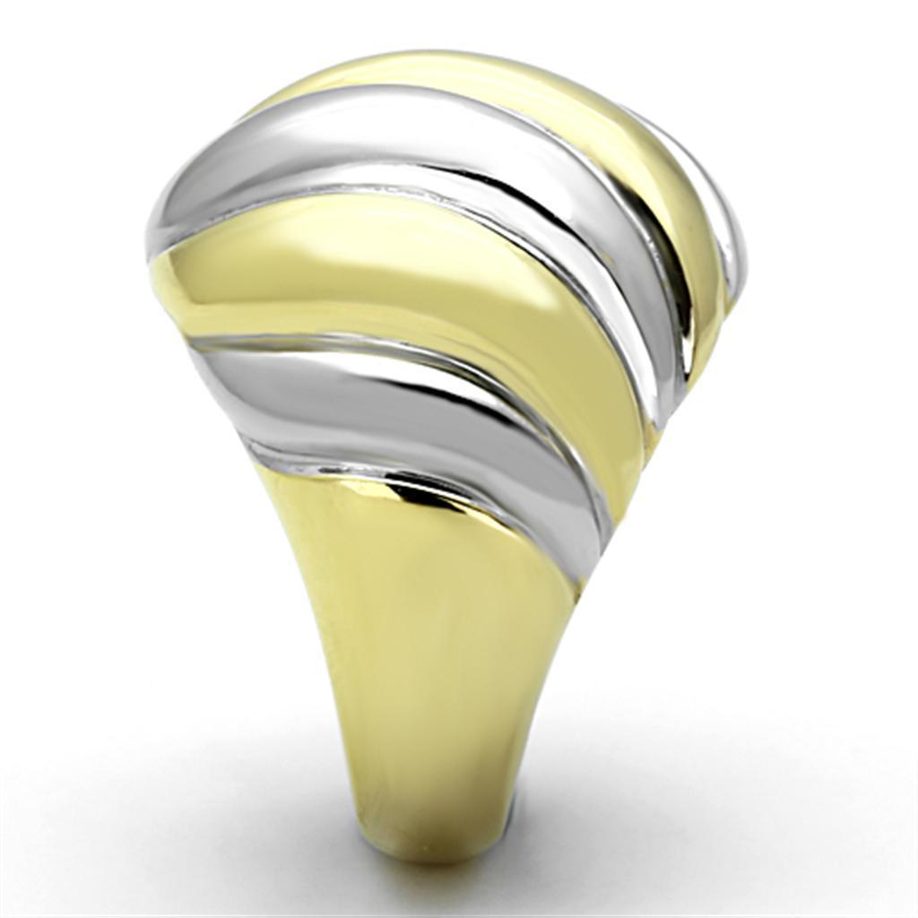 Anillos Para Mujer Dos Tonos de 316L Acero Inoxidable Sin Piedra TK1219 - Jewelry Store by Erik Rayo