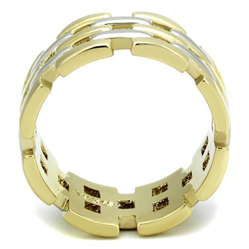 Anillos Para Mujer Dos Tonos de 316L Acero Inoxidable Sin Piedra TK1705 - Jewelry Store by Erik Rayo