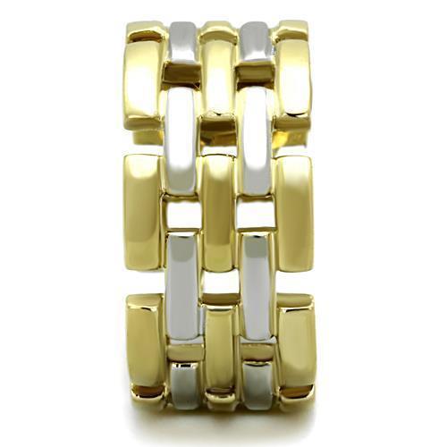 Anillos Para Mujer Dos Tonos de 316L Acero Inoxidable Sin Piedra TK1705 - Jewelry Store by Erik Rayo