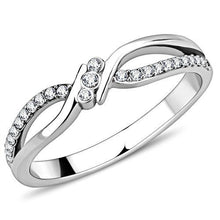 Load image into Gallery viewer, Silver Rings for Women 316L Stainless Steel DA156 - AAA Grade Cubic Zirconia in Clear
