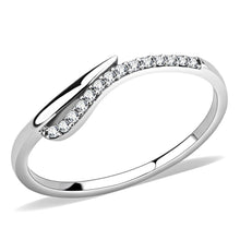 Load image into Gallery viewer, Silver Rings for Women 316L Stainless Steel DA159 - AAA Grade Cubic Zirconia in Clear
