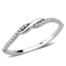 Load image into Gallery viewer, Silver Rings for Women 316L Stainless Steel DA263 - AAA Grade Cubic Zirconia in Clear
