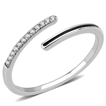 Load image into Gallery viewer, Silver Rings for Women 316L Stainless Steel DA312 - Epoxy in Jet
