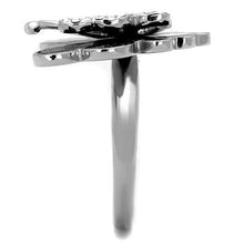 Load image into Gallery viewer, Silver Butterfly Anillos Para Mujer Color Plata de 316L Acero Inoxidable Piedra de Crystal Sulmona - Jewelry Store by Erik Rayo
