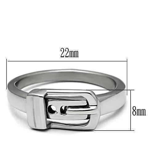 Silver Rings for Women Stainless Steel TK472 with No Stone - Jewelry Store by Erik Rayo