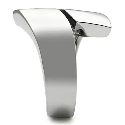 Silver Rings for Women Stainless Steel TK516 with No Stone - Jewelry Store by Erik Rayo