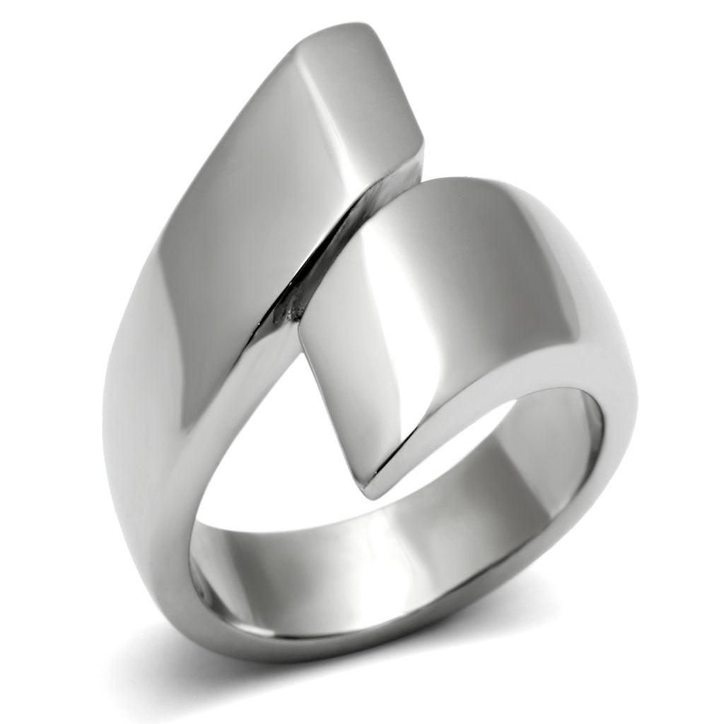 Silver Rings for Women Stainless Steel TK516 with No Stone