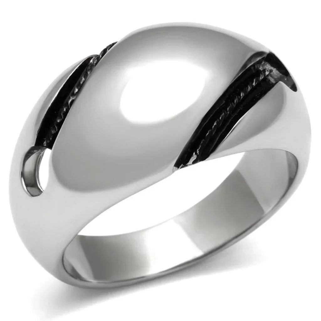 Silver Rings for Women Stainless Steel TK524 with No Stone - Jewelry Store by Erik Rayo