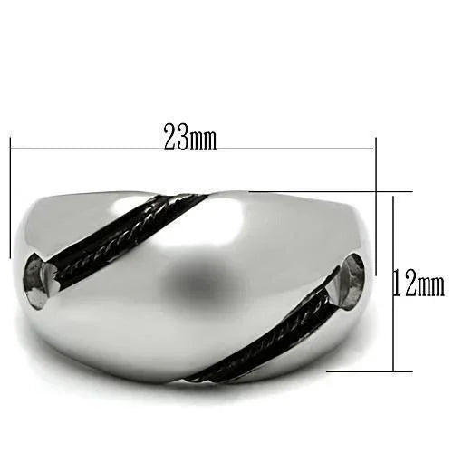 Silver Rings for Women Stainless Steel TK524 with No Stone - Jewelry Store by Erik Rayo