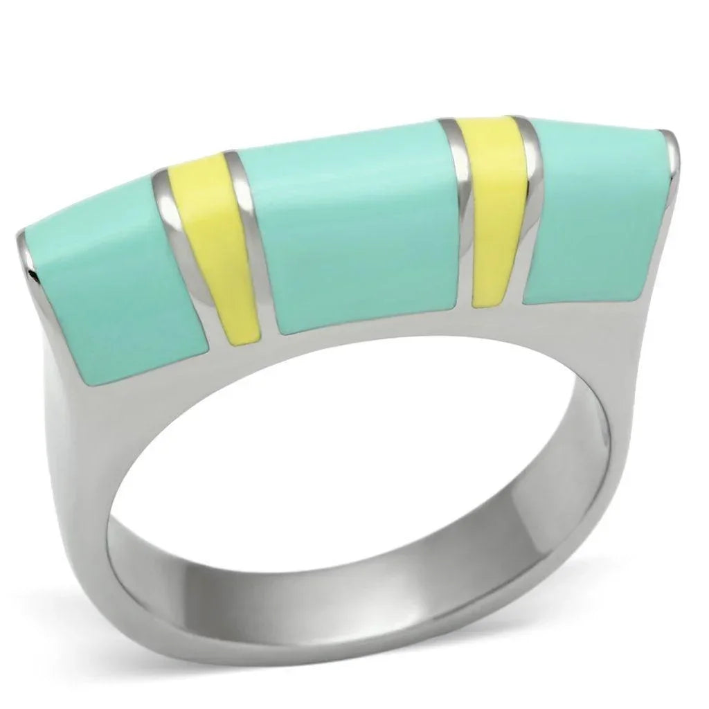 Silver Rings for Women Stainless Steel TK528 with No Stone - Jewelry Store by Erik Rayo