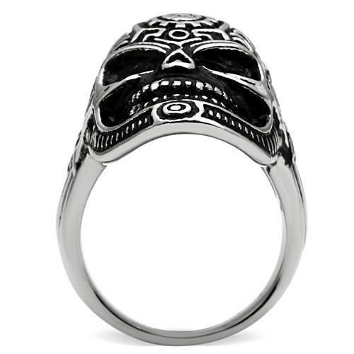 Rings for Men Silver Stainless Steel TK580 with No Stone - Jewelry Store by Erik Rayo