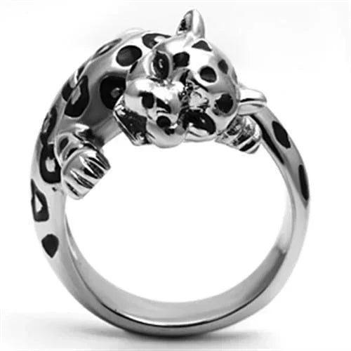 Silver Rings for Women Stainless Steel TK609 with Top Grade Crystal in Clear - Jewelry Store by Erik Rayo