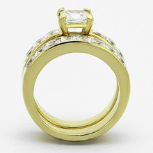 Load image into Gallery viewer, Gold Rings for Women Stainless Steel TK61206G with AAA Grade Cubic Zirconia in Clear
