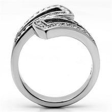 Load image into Gallery viewer, Silver Rings for Women Stainless Steel TK625 with Top Grade Crystal in Clear
