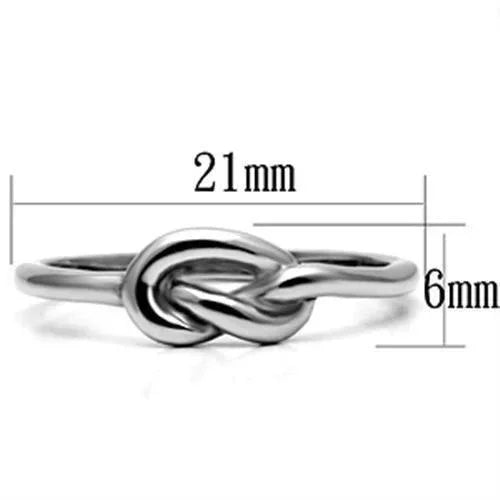 Silver Rings for Women Stainless Steel TK630 with No Stone - Jewelry Store by Erik Rayo